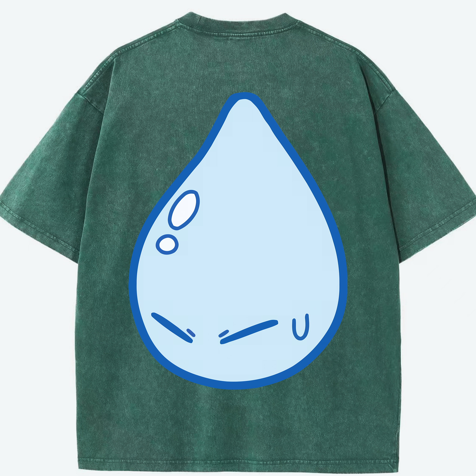 （画像用） 転スラ Regarding Reincarnated to Slime 綿100% ヴィンテージ風 半袖Tシャツ（背面プリント）